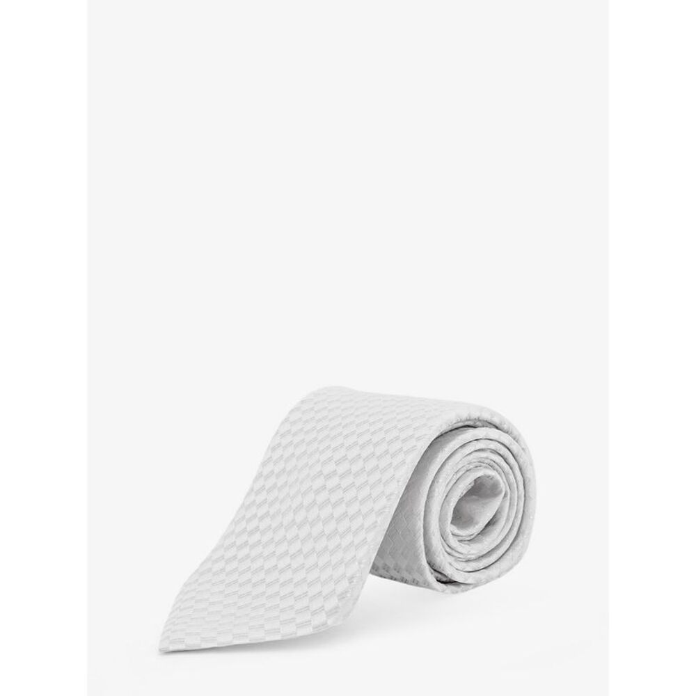 Tom Ford Men Silk Tie With Geometric Pattern